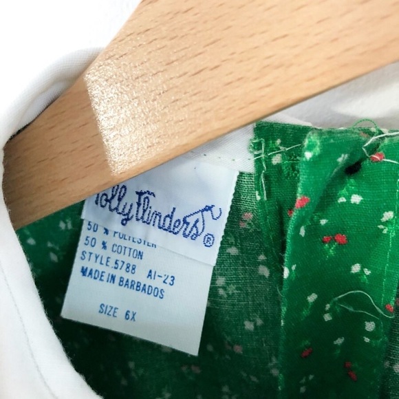 Vintage Polly Flinders Holiday Dress, size 5/6 - Picture 6 of 6